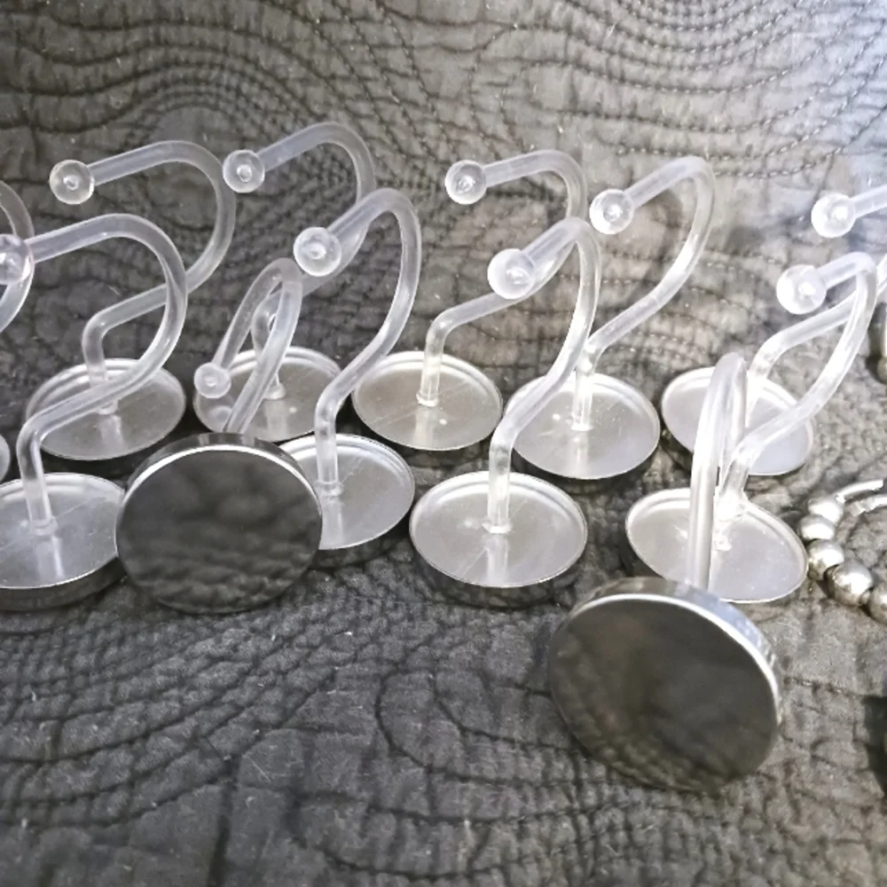 Shower Curtain Hooks 2 Complete Sets